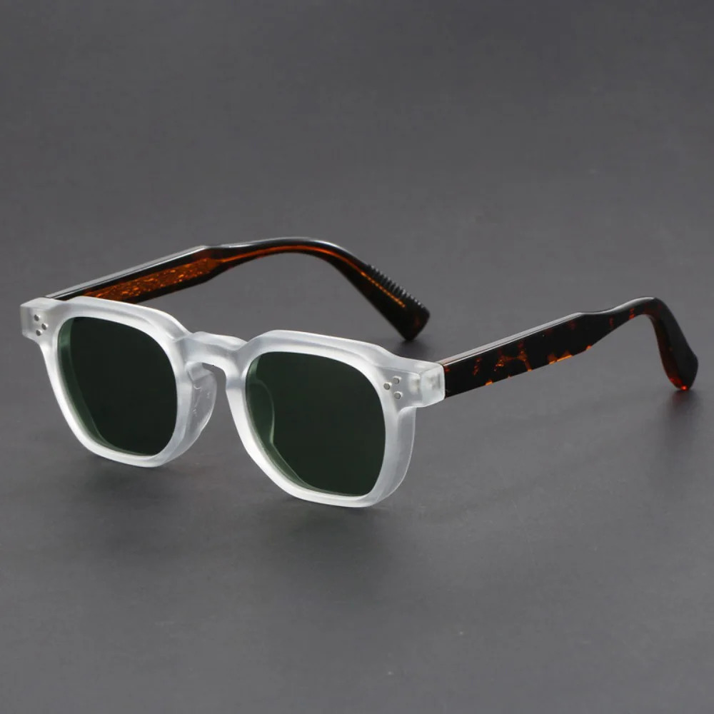 Boho Retro Polarized Sunglasses for Men Frame Polygonal Womens Outdoor High Quality Travel Glasses 250515
