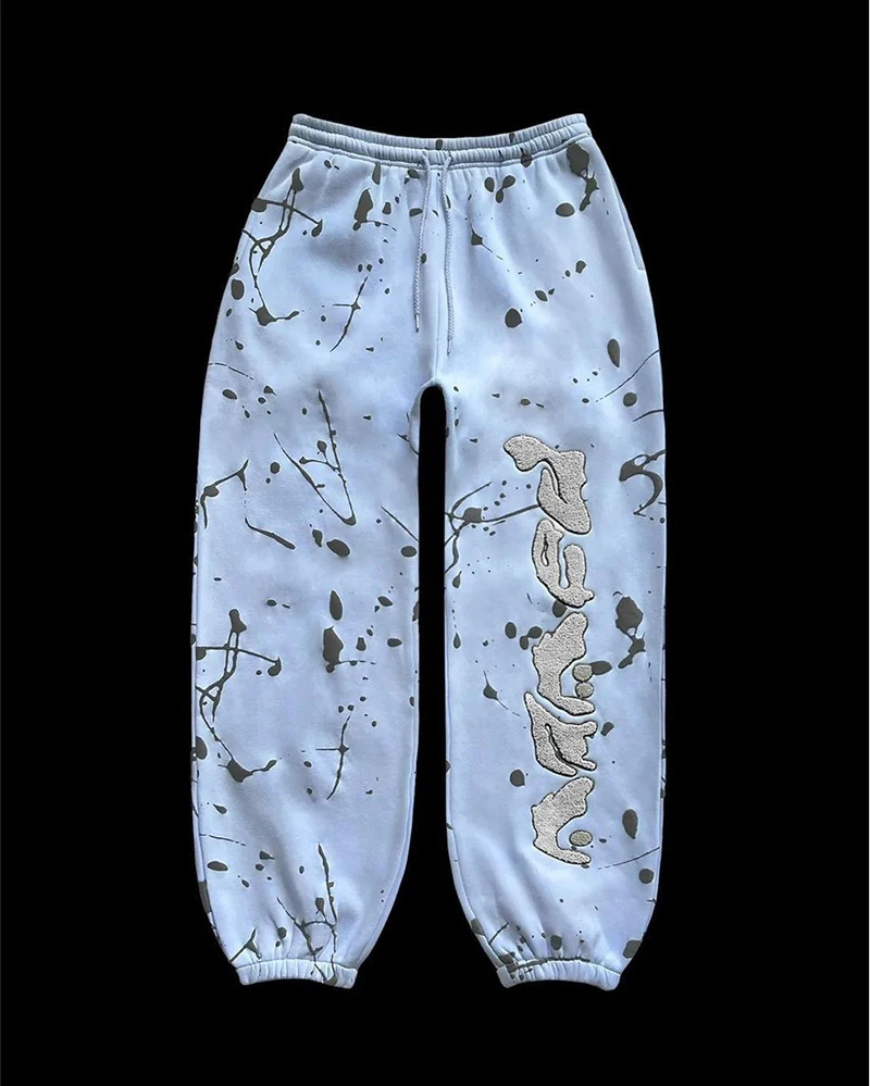Girl American street stamping Women HipHop waistband elastic loose casual pants Casual Trousers 250506