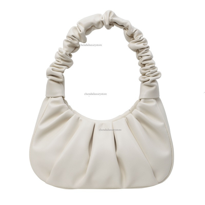 Free Delivery Designer Bag 2025 Fashionable Women's Spring And Summer High-end Handbag Pleated Sleeve Bag Niche Handheld Single Shoulder Dumpling
