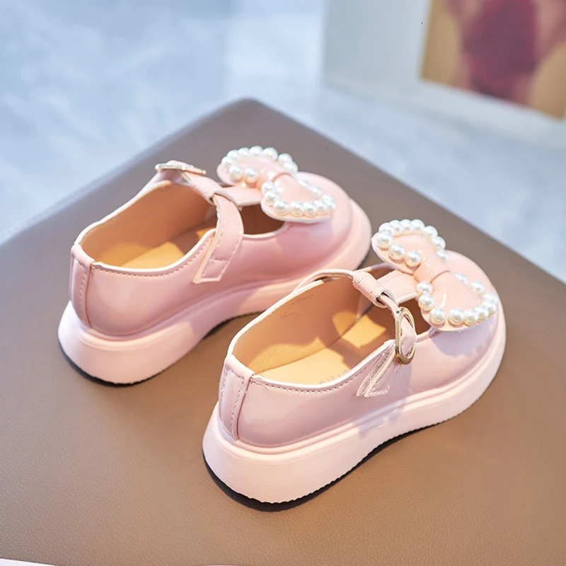 Childrens Shoes Princess Small Leather Shoes Spring and Autumn Girls Single Shoes Soft Sole Non-slip Mary Jane 250517CJ