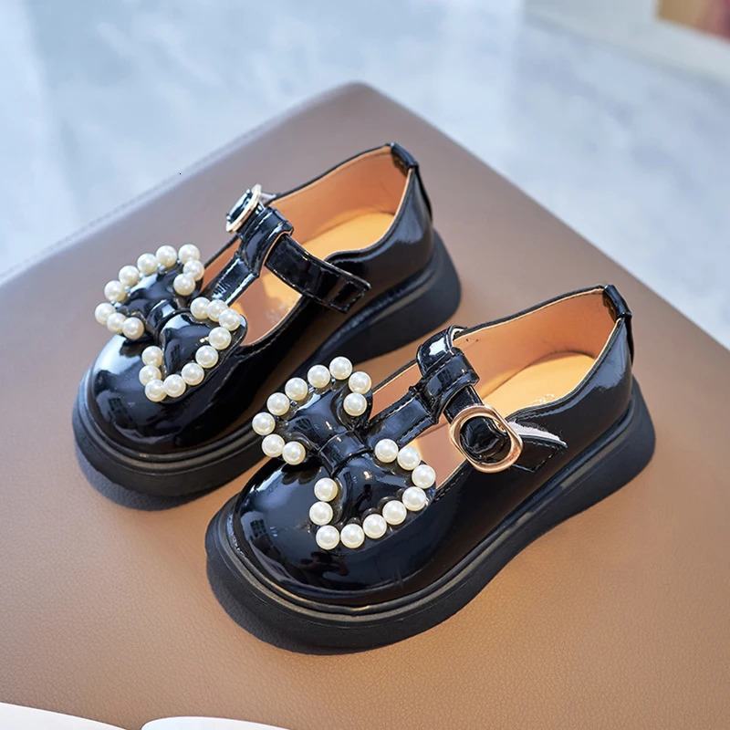 Childrens Shoes Princess Small Leather Shoes Spring and Autumn Girls Single Shoes Soft Sole Non-slip Mary Jane 250517CJ