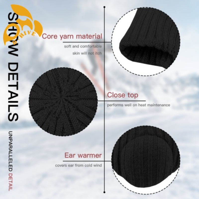 Free shipping custom winter ear-protecting knitted hats new cool fashionable outdoor knitted hats men and women