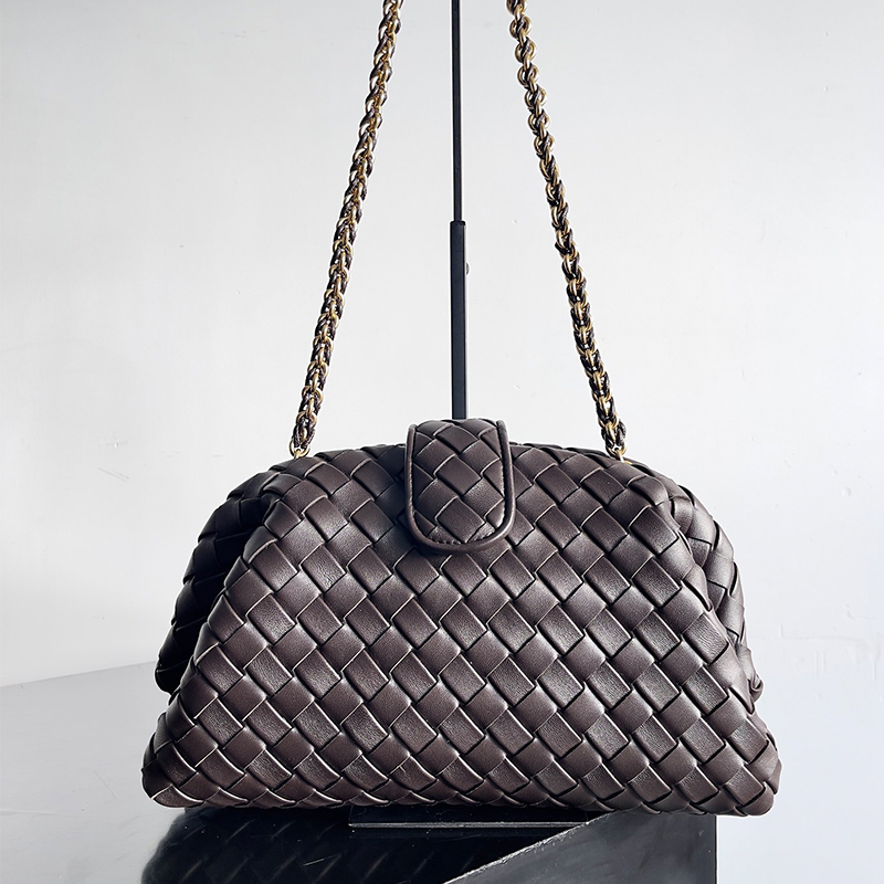 Designer Bag Chain Handbag Woven Handmade Cross body Zip closure handbags Plain lether Knitting With BOX