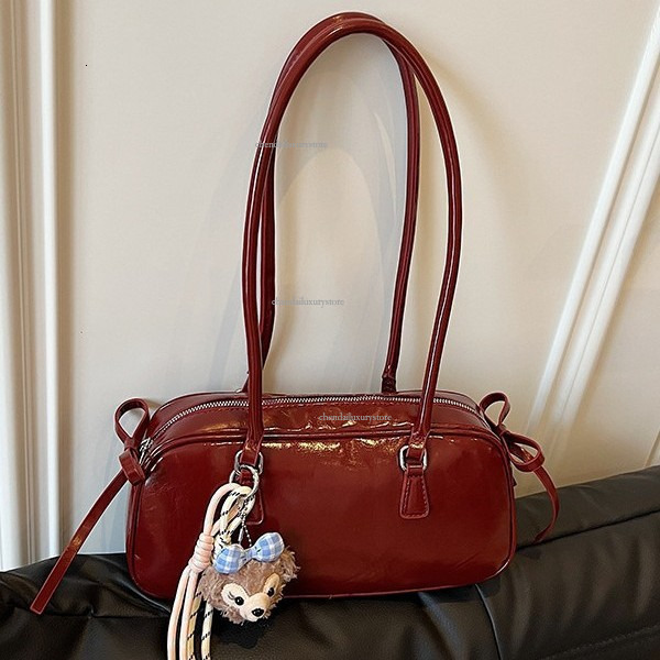 Free Delivery Designer Women's Fashionable Shoulder Bag Korean Style Niche Sweet Bow Handbag New Boston One Shoulder Diagonal Cross Casual Mobile