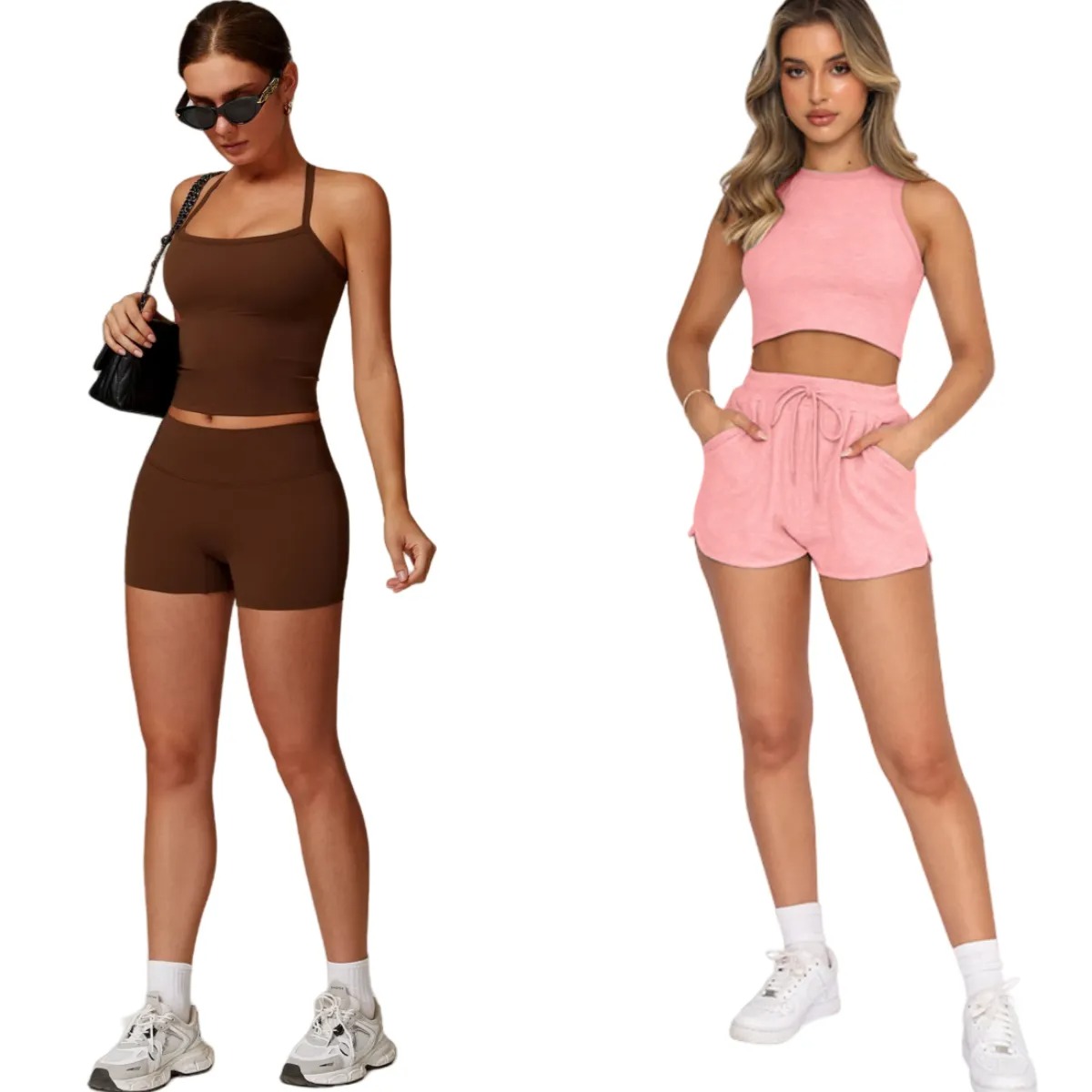 Women Yoga Suits Sports Shirts+Shorts Set short sleeves Yoga Shirts Shorts Quick Dry Sweatshirt Boxer-style Sets