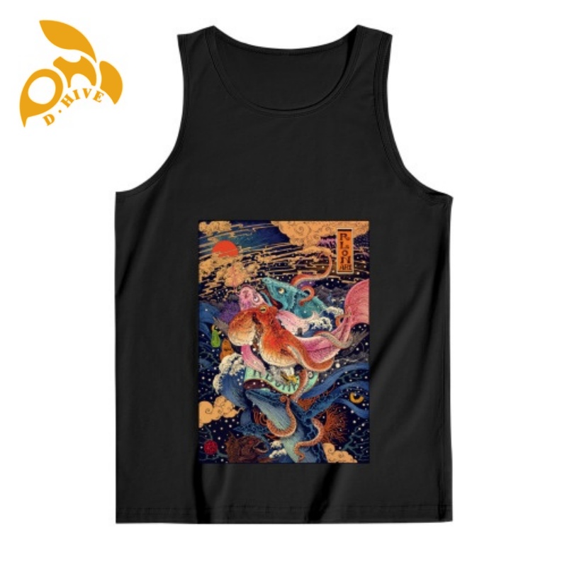 Free Shipping Designer Oversize Diy shirt Round neck Customized Tees Polyester men's vest outdoor S-XXL
