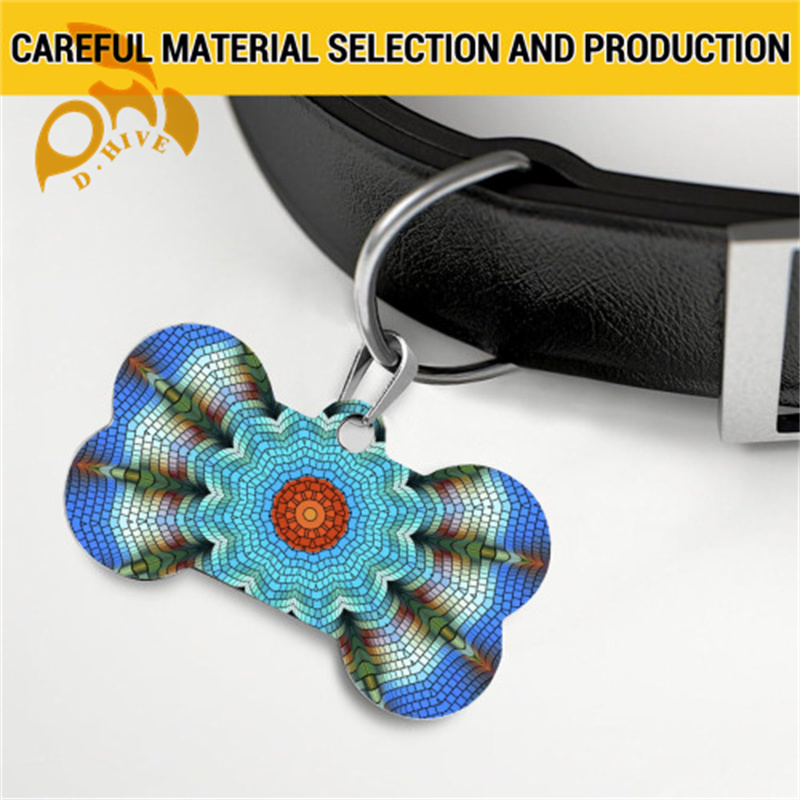 Dog tags 5 * 3cm for daily decoration of dogs; If your dog gets lost, it's convenient for others to contact you faster