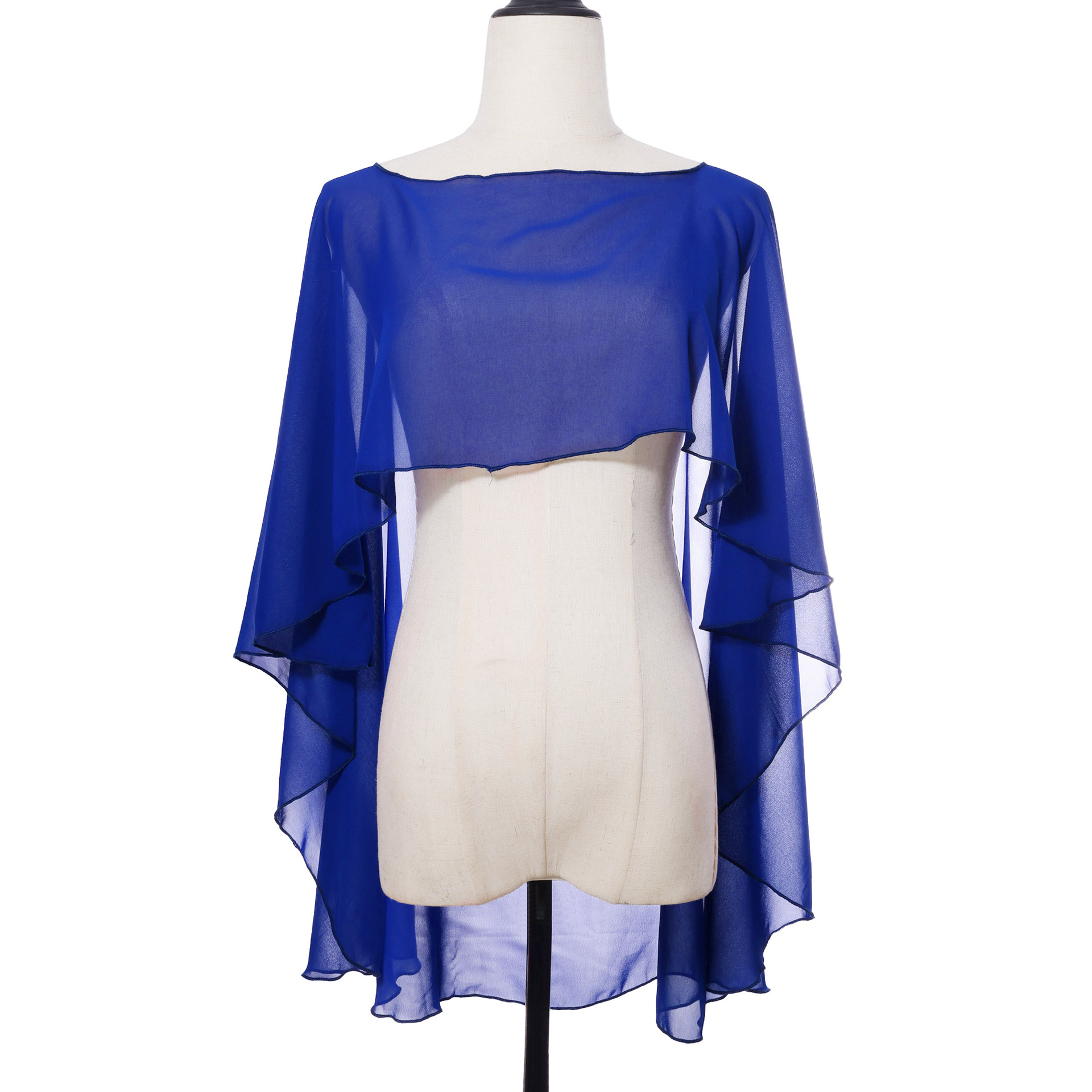 K755 Foreign trade chiffon pullover shawl pullover cloak extended shawl ladies sun protection arm cover manufacturers