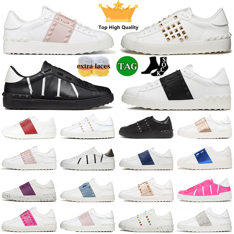 Valentino Garavani Open Sneakers dress Shoes Platform pumps Vintage[code ：L]Beige Luxury Sports Breathable Skate Dhgate Trainers loafers men wome