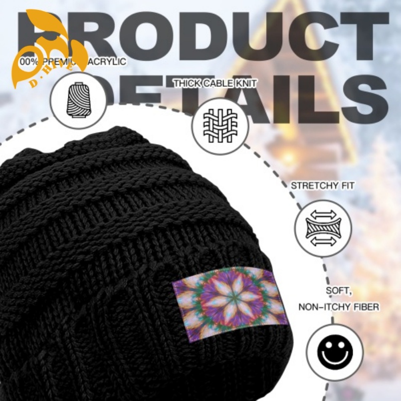 Free shipping customization knitted cap denim new cool fashionable outdoor Ponytail knitted cap for men and women