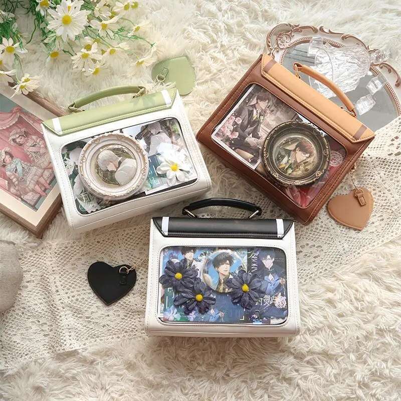 JIAERDI Haruku JK Women's Ita Bag Handbag Trend Japanese Style Kawaii Bow Lolita Crossbody Shoulder Bags Aesthetic Bolso Mujer