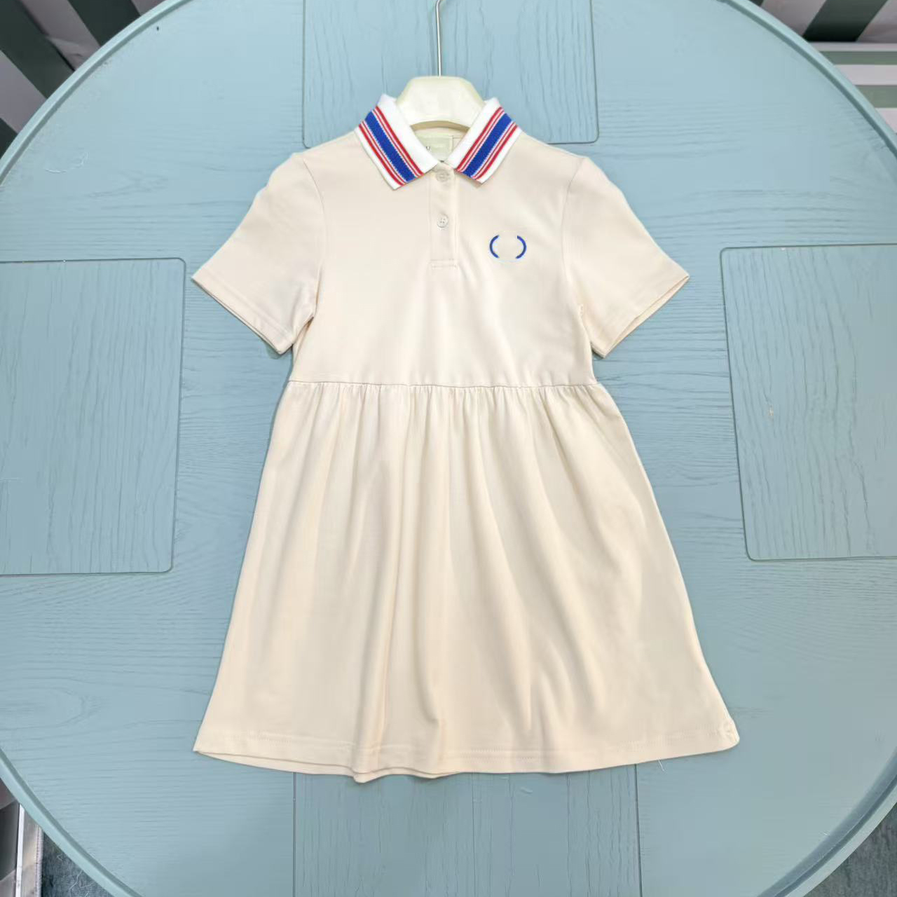 Girls Tracksuit Sets Summer Cotton Outfit Embroidered Top and Colorful Skirt for Kids 100-160cm Lightweight for Daily Use y250607D5A9