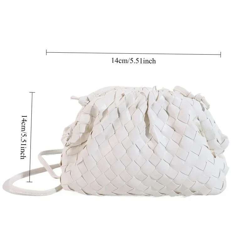 New Cloud Summer Versatile High-end Sense Niche Shoulder Messenger Temperament Woven Women's Bag Handbags