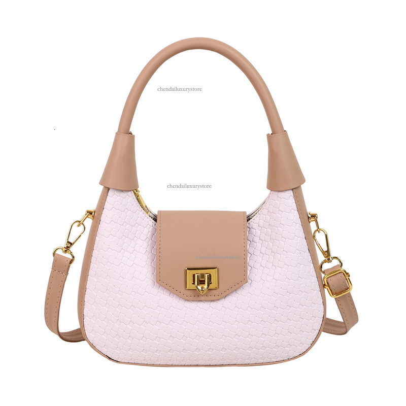 Free Delivery Designer Bag Women's Crossbody Bag New Fashionable Woven Hand-held Shoulder Bag Women's Versatile Casual Crescent Dumpling Bag