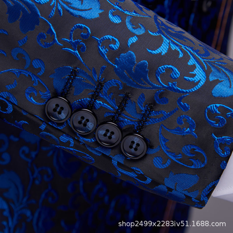 k1228 thread embroidered suit dress performance costume