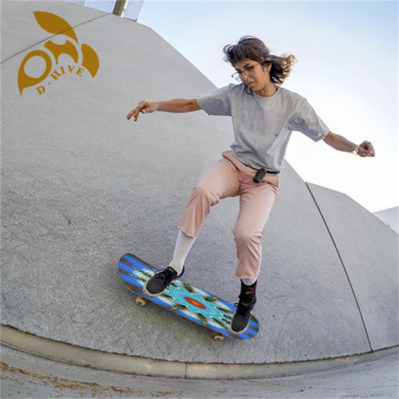 new Skateboard stickers with polyester fiber anti-skid strips, shock absorption, safety, personalized taste