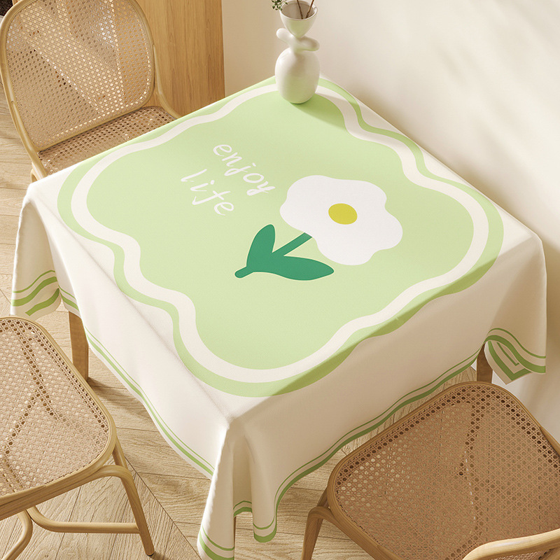 B390 Nordic Square Tablecloth - Waterproof & Oil Proof Ins Style with Scald Protection