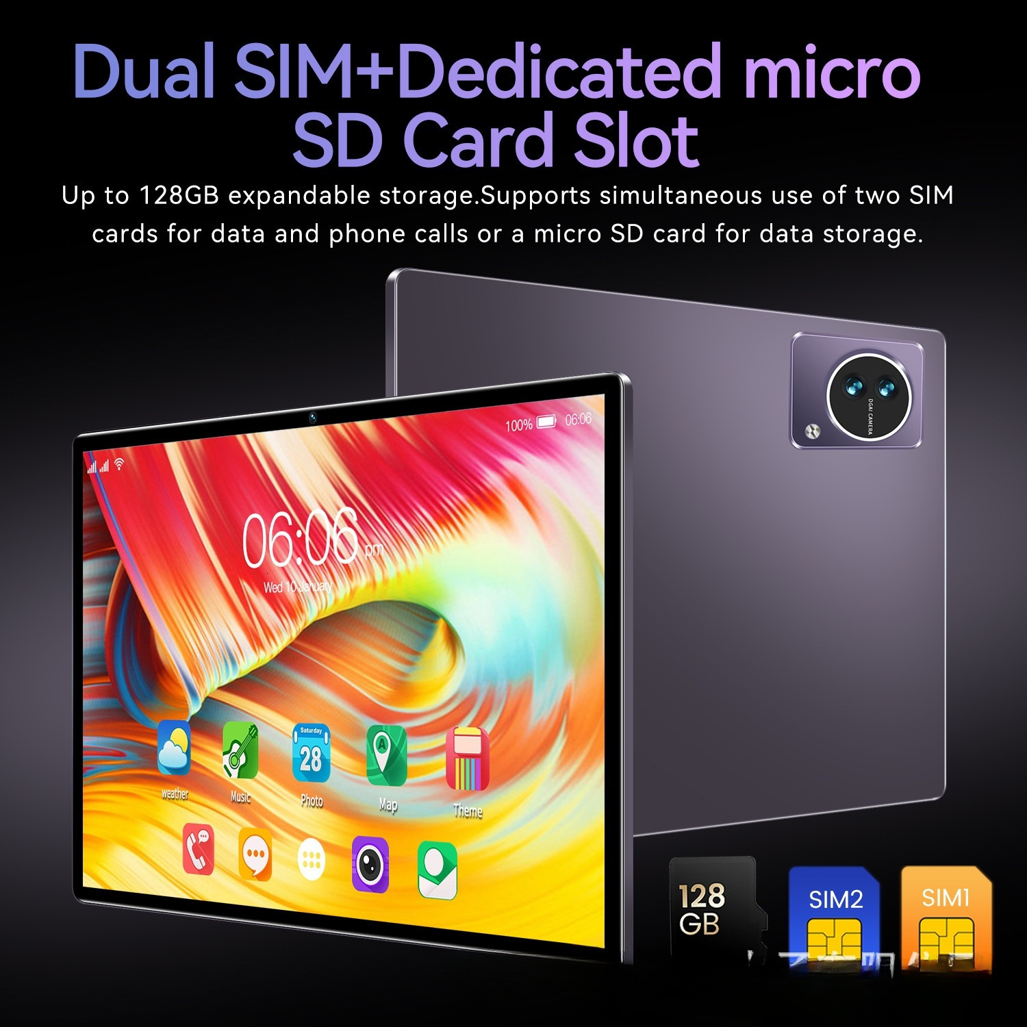 Android V10 Tablet | 10.1 Inches & 4G Connectivity w/MTK6737 Chipset