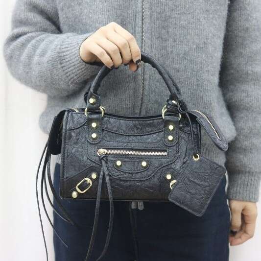 new PU fabric mesh nail city women s motorcycle bag cool and spicy girl sheepskin pattern handbag crossbody