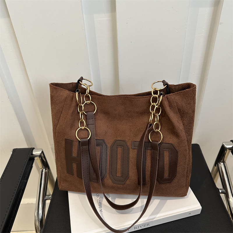 Free Delivery Designer Bag Leisure Female Student Class Shoulder 2025 New Simple Canvas Large Capacity Commuting Tote Luxury Bag