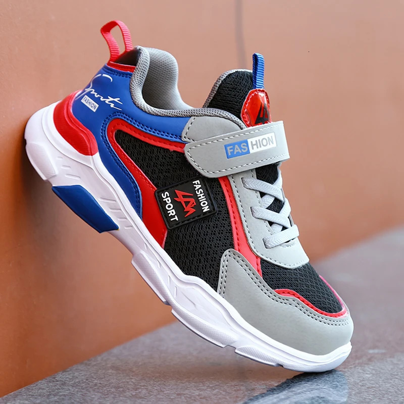 Kids Sneakers Children Casual Sports Shoes for Boys Breathable Summer Mesh Kids Hook Loop Students Girls School Running Shoes 250517CJ