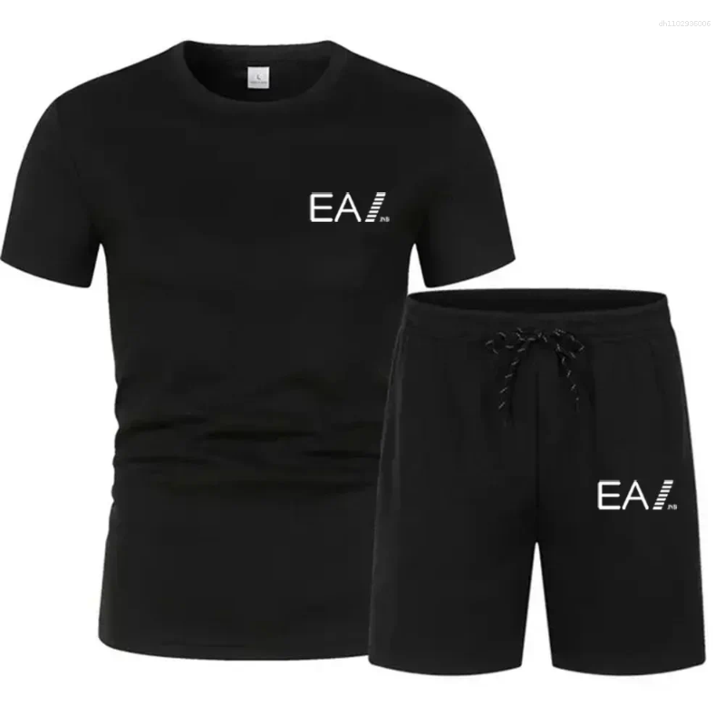 Men's Tracksuits Summer Sports Suit Comfortable Breathable Mesh Running Jogging Fitness Sportswear Training