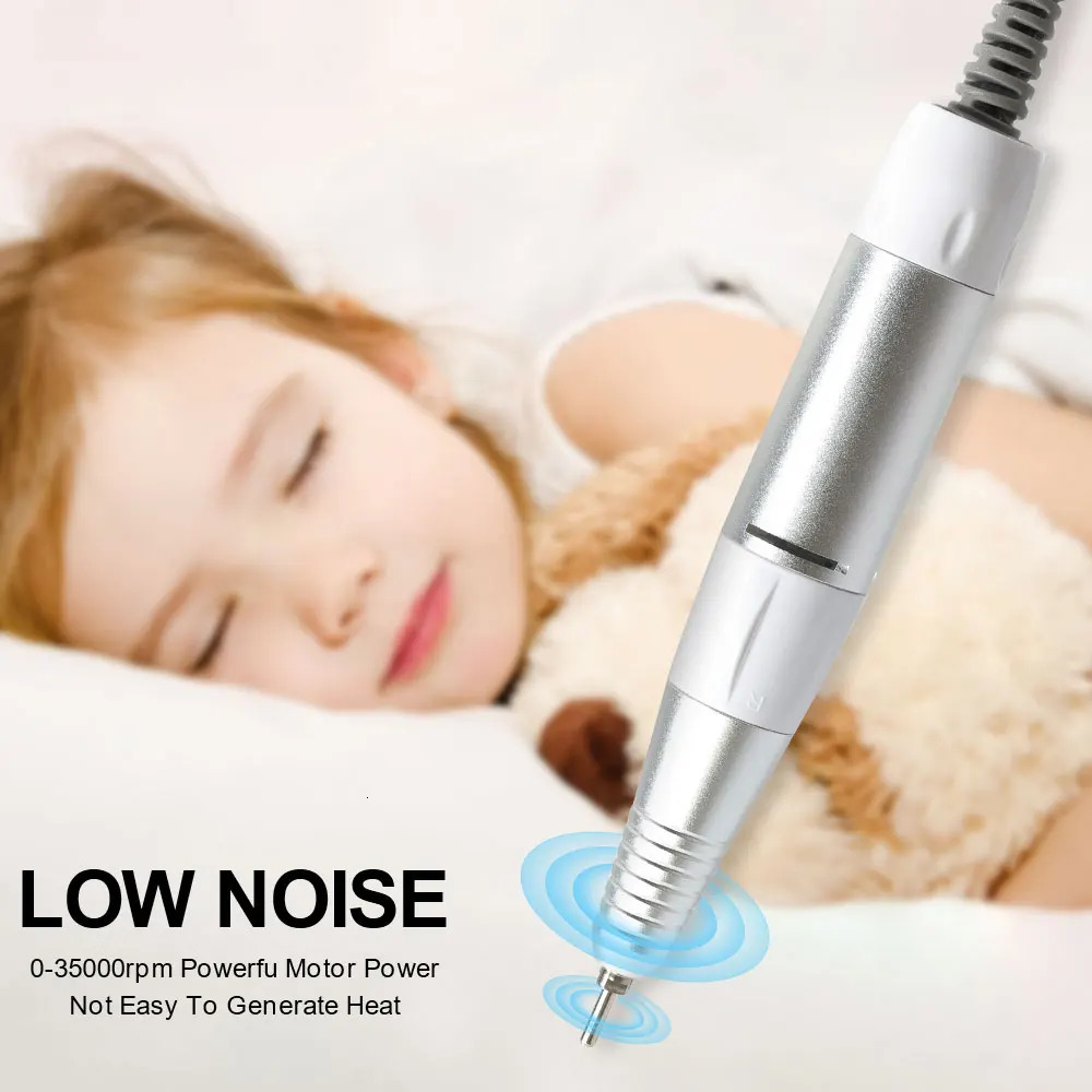 35000rpm 5Pins Electric Nail Drill Machine Handle Handpiece Pedicure Replacement Pen Manicure Beauty Tool ABE Accessory 250517