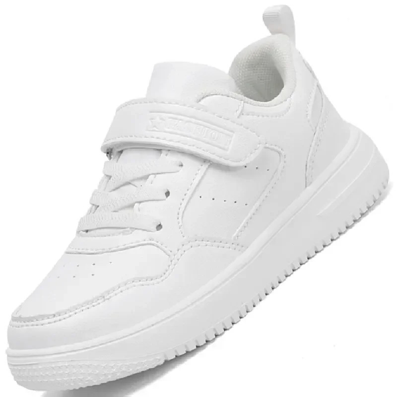 Leather Kids Running Shoes Fashion youngsters teens Casual Walking student fashion Sneakers Breathable Soft Children Sport40 250517