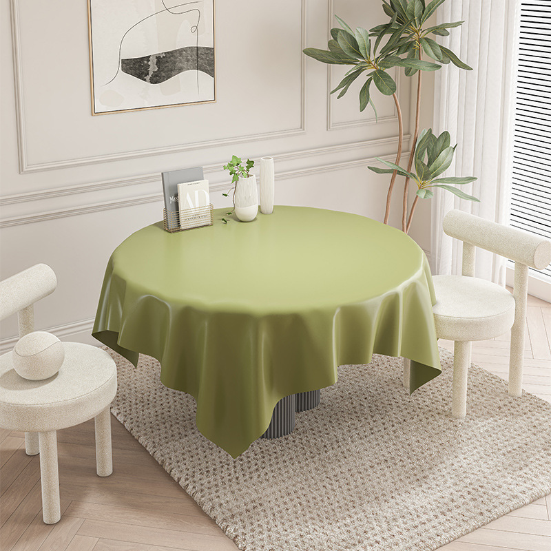 B84 cream style lambskin tablecloth white net red rectangular tablecloth restaurant waterproof oil-proof non-slip dining table mat