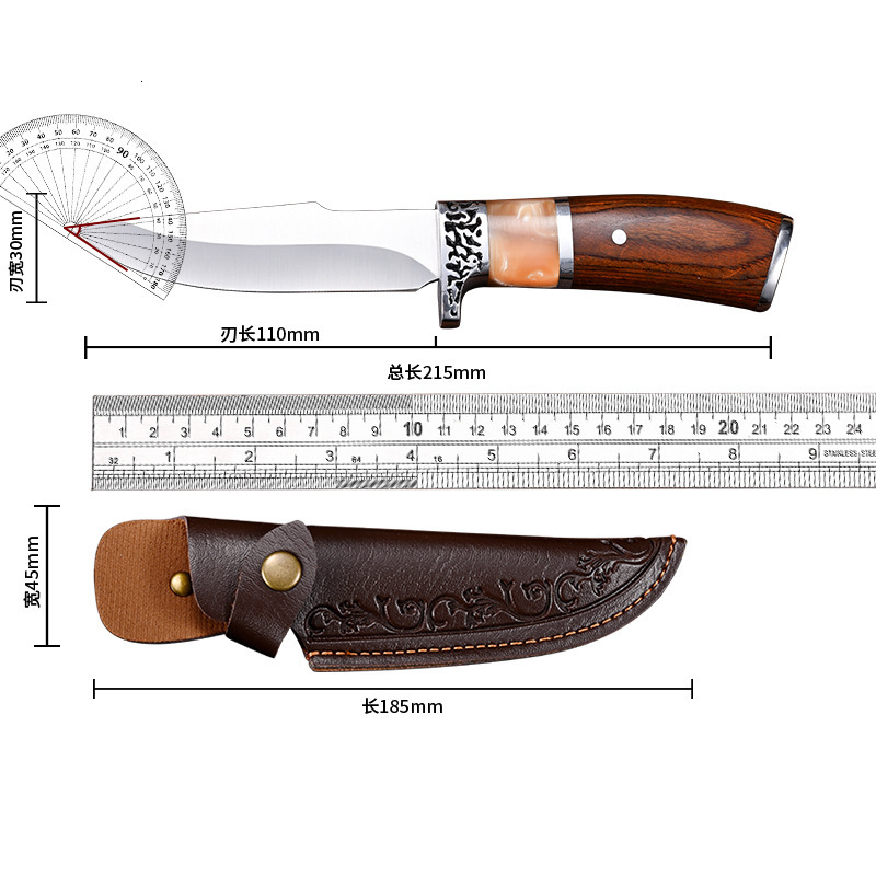 2025 New K315 High Hardness Steel Outdoor Small Knife Camping Survival Multi purpose Simple and Portable Cutting Tool