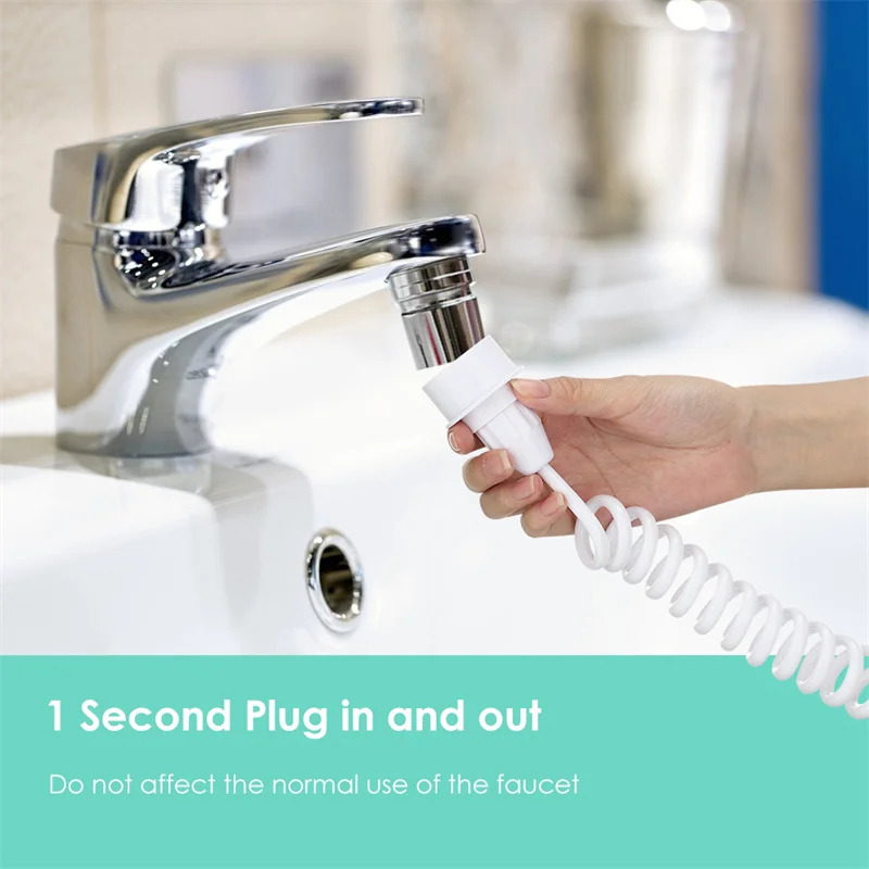 Dental Water Flosser Faucet Oral Irrigator Floss Dental Irrigator Portable Dental Water Jet Teeth Cleaning Mouth Washing Machine 250517