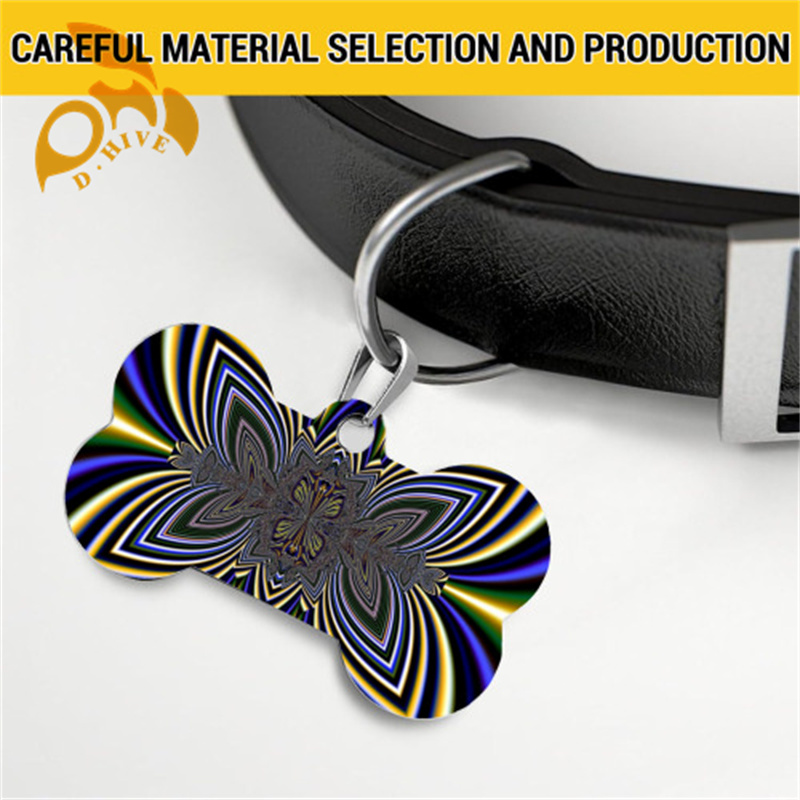 fashion Dog tags 5 * 3cm for daily decoration of dogs; If your dog gets lost, it's convenient for others to contact you faster