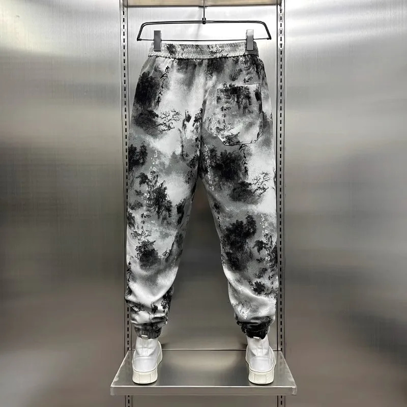 Mens Casual Drawstring Summer Elastic 3D Stereoscopic Breathable Streetwear Jogger Gym Sports Loose Pants Hip Hop Sweatpants 250513Z