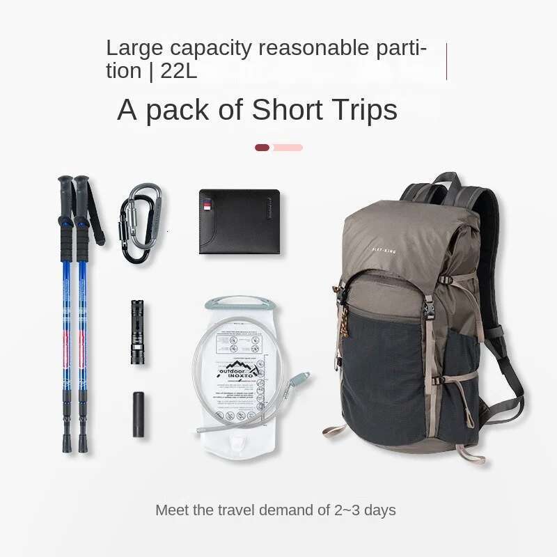 Summer Unisex Wilderness Hiking Travel Camping Storage Backpacks Tactical Backpack Folding Porosity Backpack Waterproof Bag