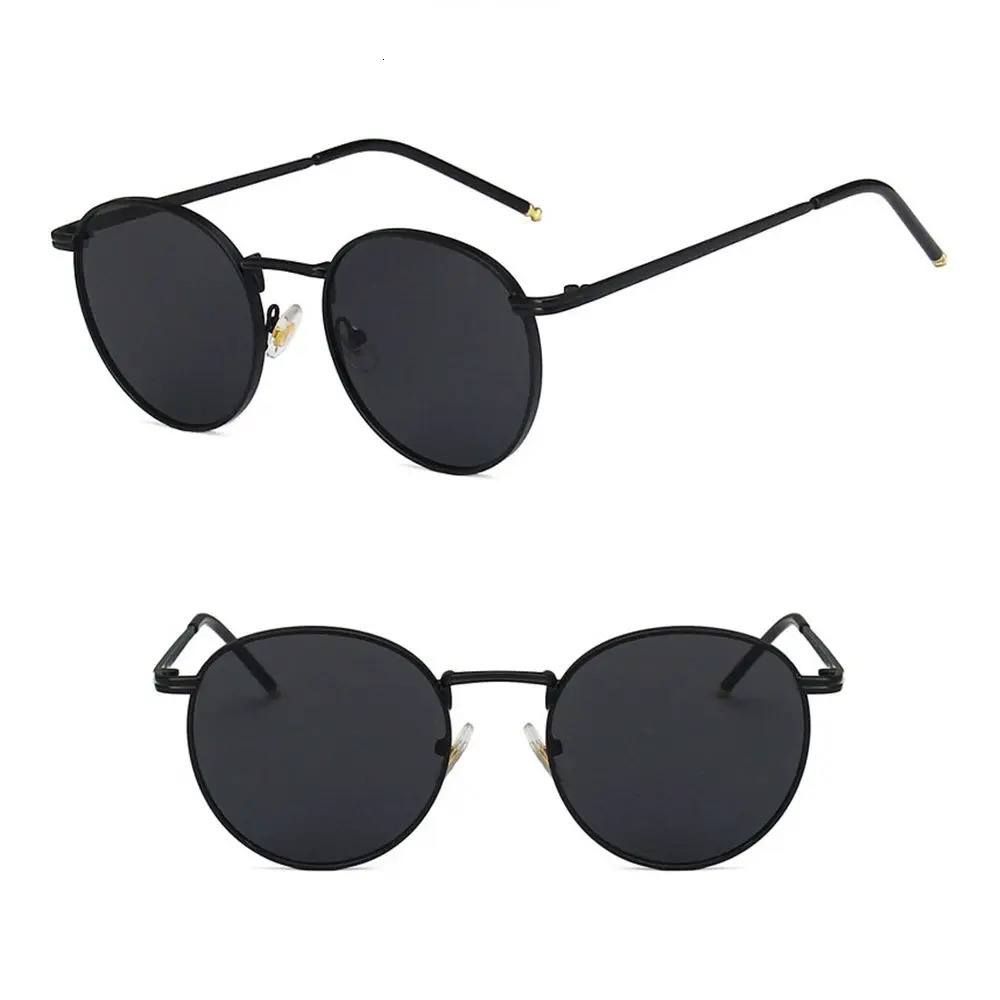 Fashion Glasses Fishing Metal Frame Shades Round Sun Eyewear Women Men Sunglasses 250515