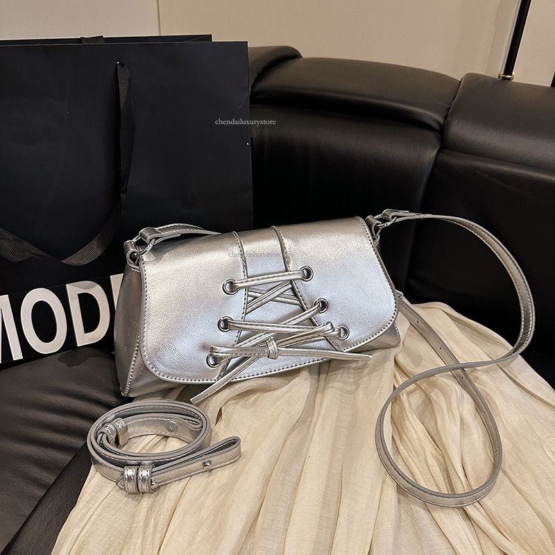 Free Delivery Designer Bag Women's Fashionable Shoulder Bag High-end Bow Crossbody Bag Korean Version Instagram Trendy Versatile Handbag Shopping