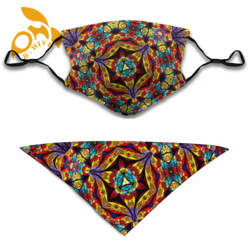 new Mask+Dog Scarf polyester lightweight and breathable