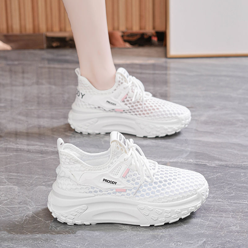 Summer New Fashionable Thick soled Casual Shoes Designer Fashionable Little White Height Increasing Sports Women's Shoes