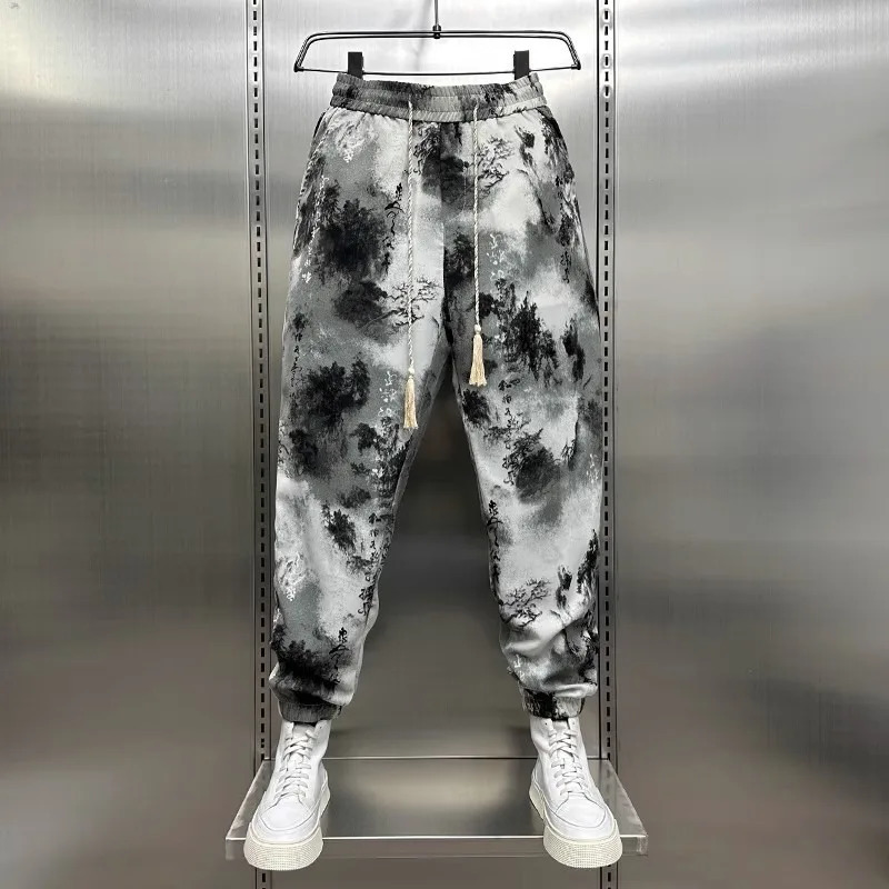 Mens Casual Drawstring Summer Elastic 3D Stereoscopic Breathable Streetwear Jogger Gym Sports Loose Pants Hip Hop Sweatpants 250513Z