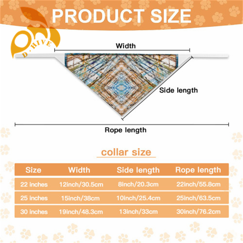 classic Pet headscarf double-layer (Velcro double-sided printing)