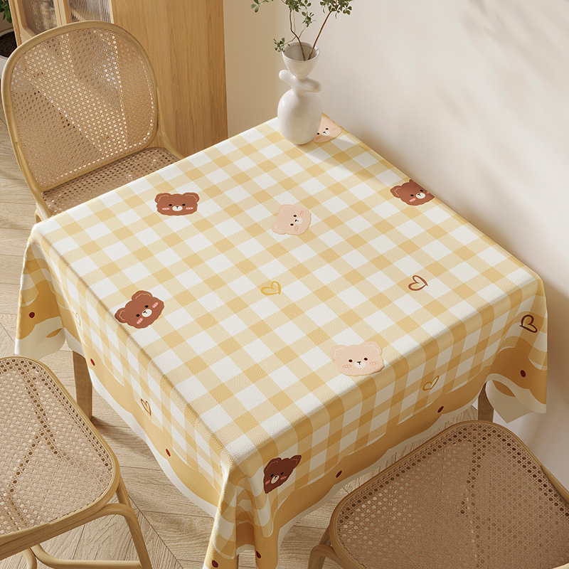 B390 Nordic Square Tablecloth - Waterproof & Oil Proof Ins Style with Scald Protection
