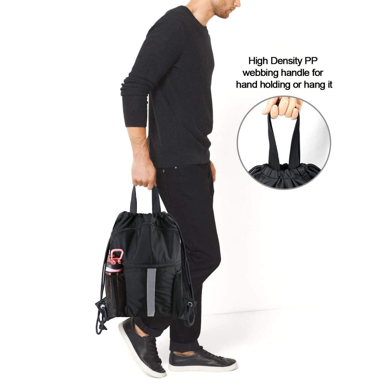 New Model Basketball and Football Pulling Rope Backpack with Divided Layers for Shoes and Accessories, Pulling Rope for Storage, Sports Bundle Pouch, 