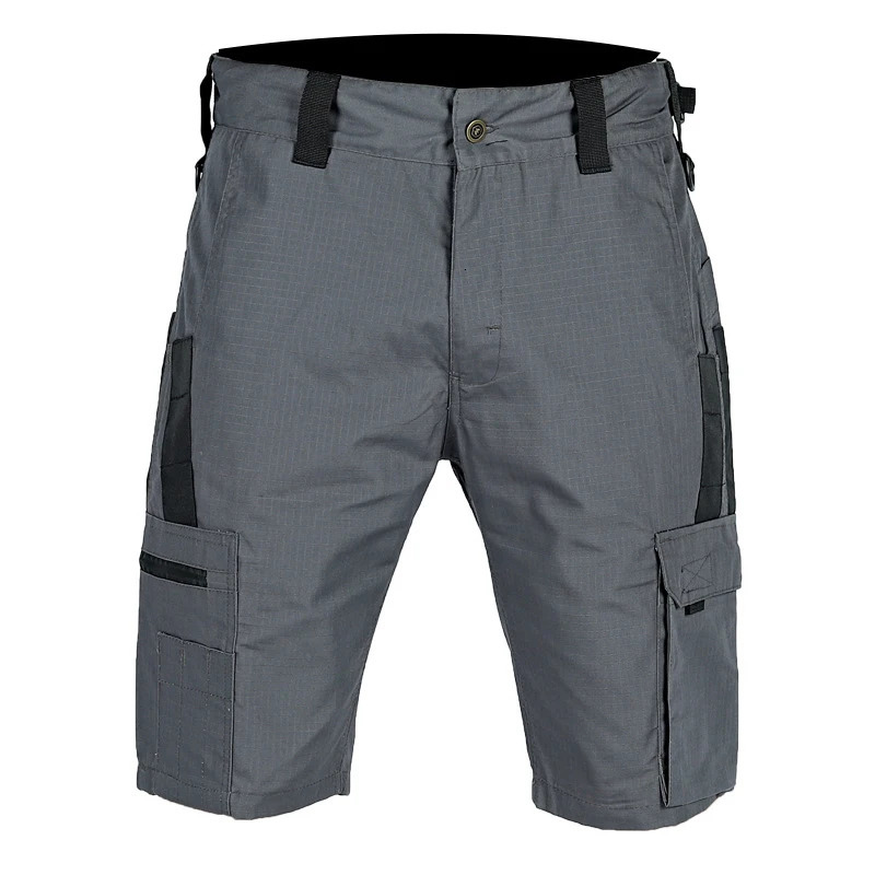 Mens Cargo Shorts Summer Tactical Cropped Trousers Outdoor Waterproof Multi-pocket Bermudas Pants Camo Ripstop Hiking 250517