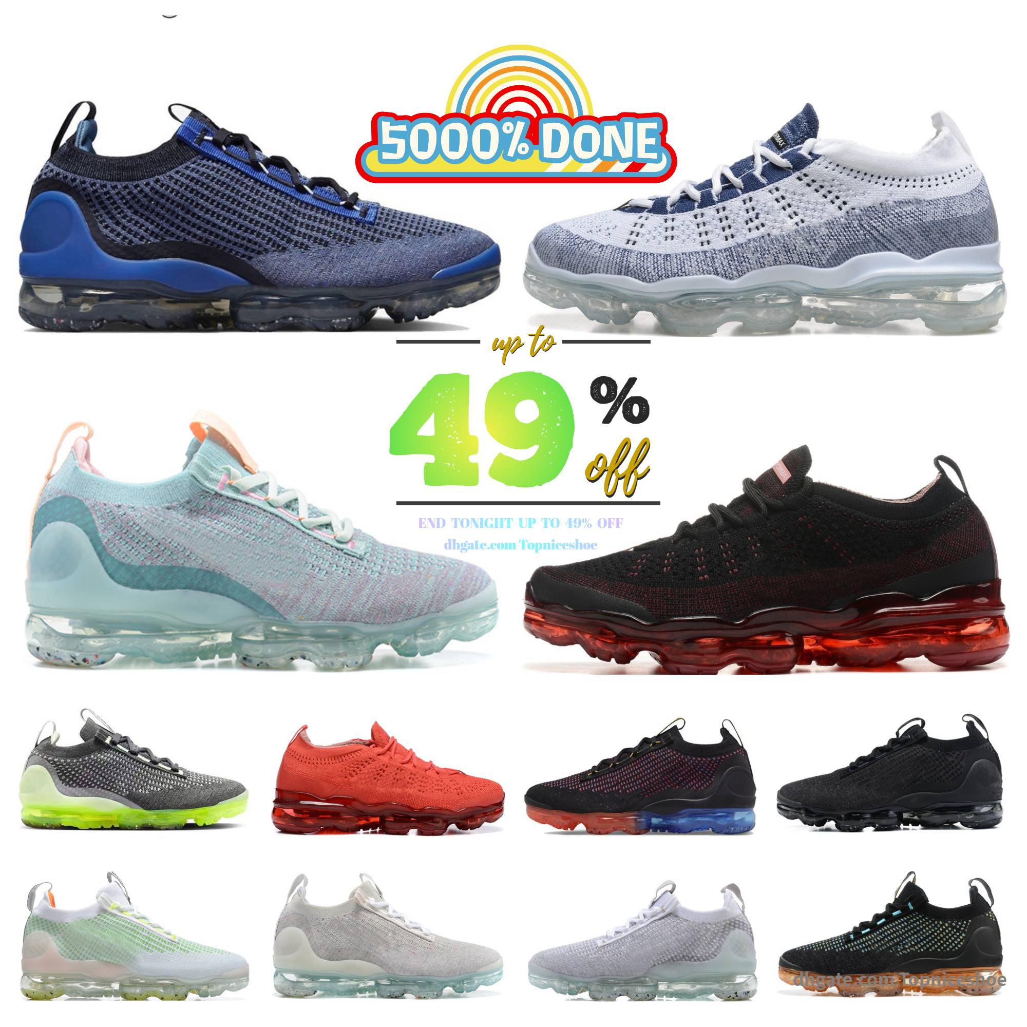 2025 Designer Knit Running Shoes Mens Women Fly Sneaker Oatmeal Tan Pale Vanilla White And Pure Platinum Sail Anthracite Baltic Blue Men Trainers Sports Sneakers