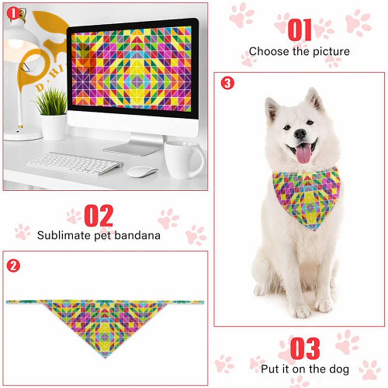 2025 Pet headscarf double-layer (Velcro double-sided printing)