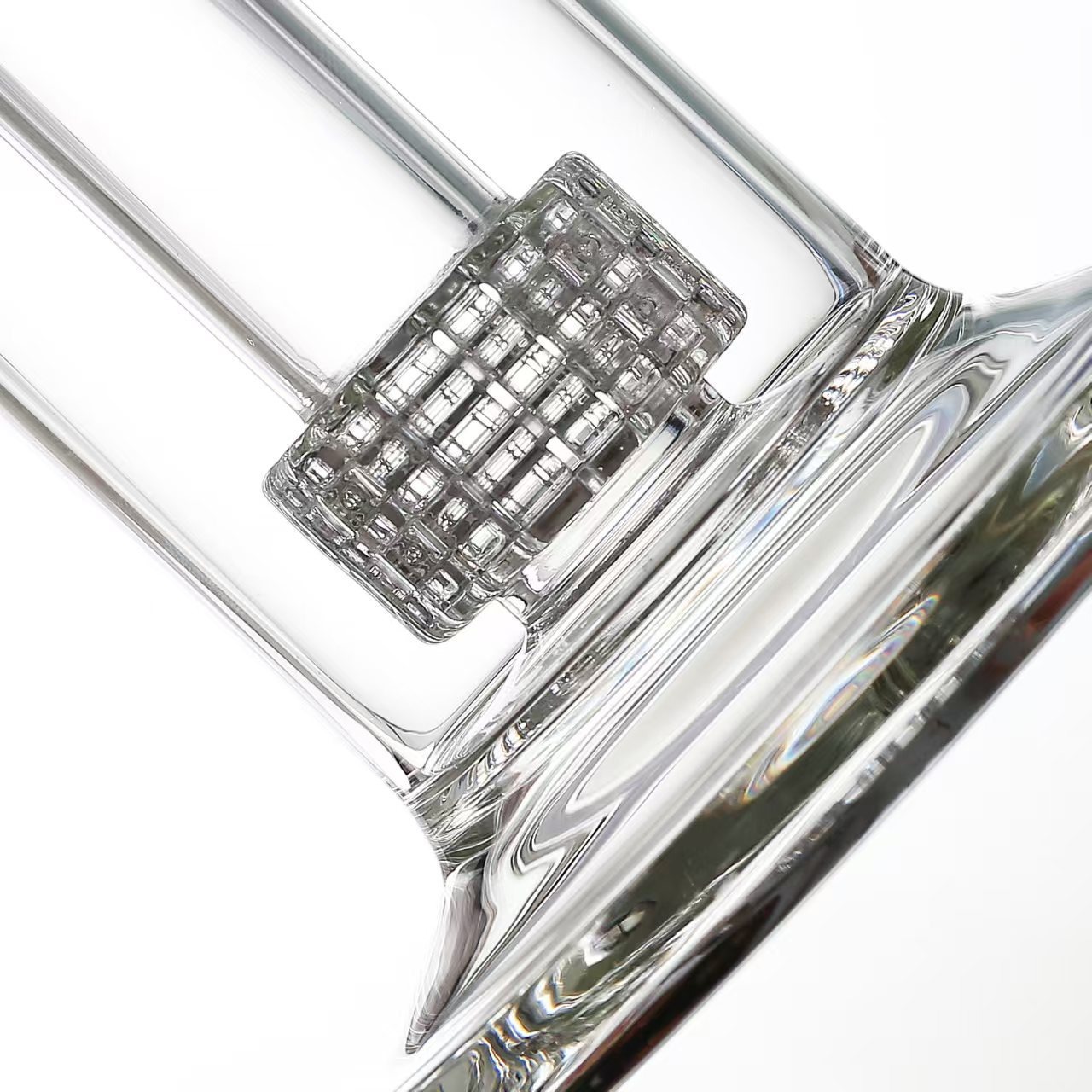 Without New Matrix Sidecar Glass Hookah Bong Birdcage Perc Smoking Bongs Thick Glass Water Pipes Personalized transparent hookah bag