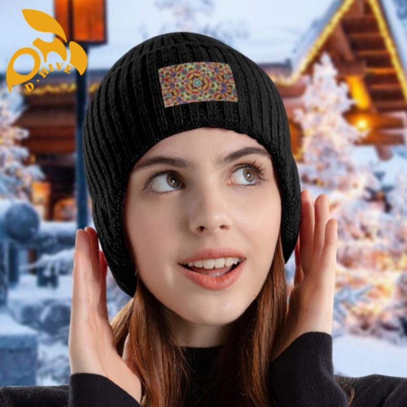 Free shipping custom winter ear-protecting knitted hats new cool fashionable outdoor knitted hats men and women