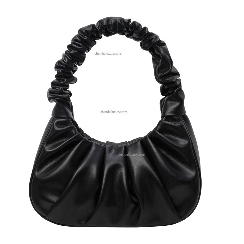 Free Delivery Designer Bag 2025 Fashionable Women's Spring And Summer High-end Handbag Pleated Sleeve Bag Niche Handheld Single Shoulder Dumpling