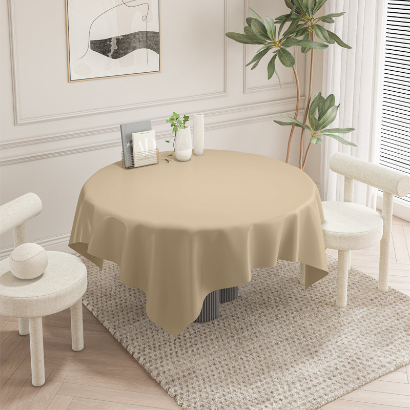 T0468 Cream Style Lambskin Tablecloth White Net Red Rectangular Tablecloth Restaurant Waterproof Oil-proof Non-slip Dining Table Mat