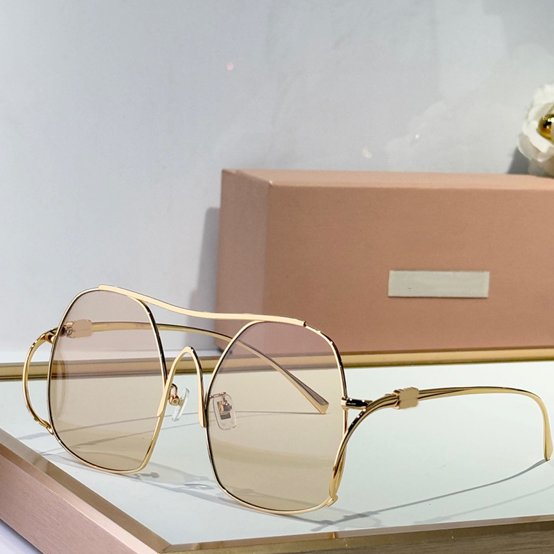 Designer Glasses THE RUNWAYsunglasses mens Women designer glasses MUA58 Oversized metal frame double bridgedesign sunglasses Outdoor beach UV protection